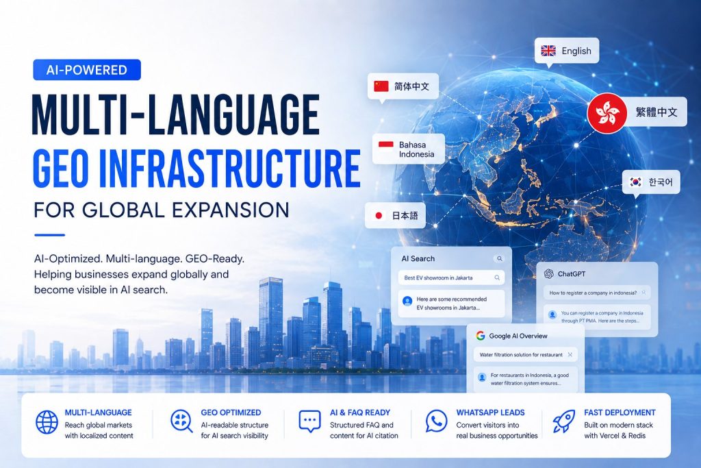 AI-Powered Multi-language GEO Infrastructure untuk Ekspansi Global