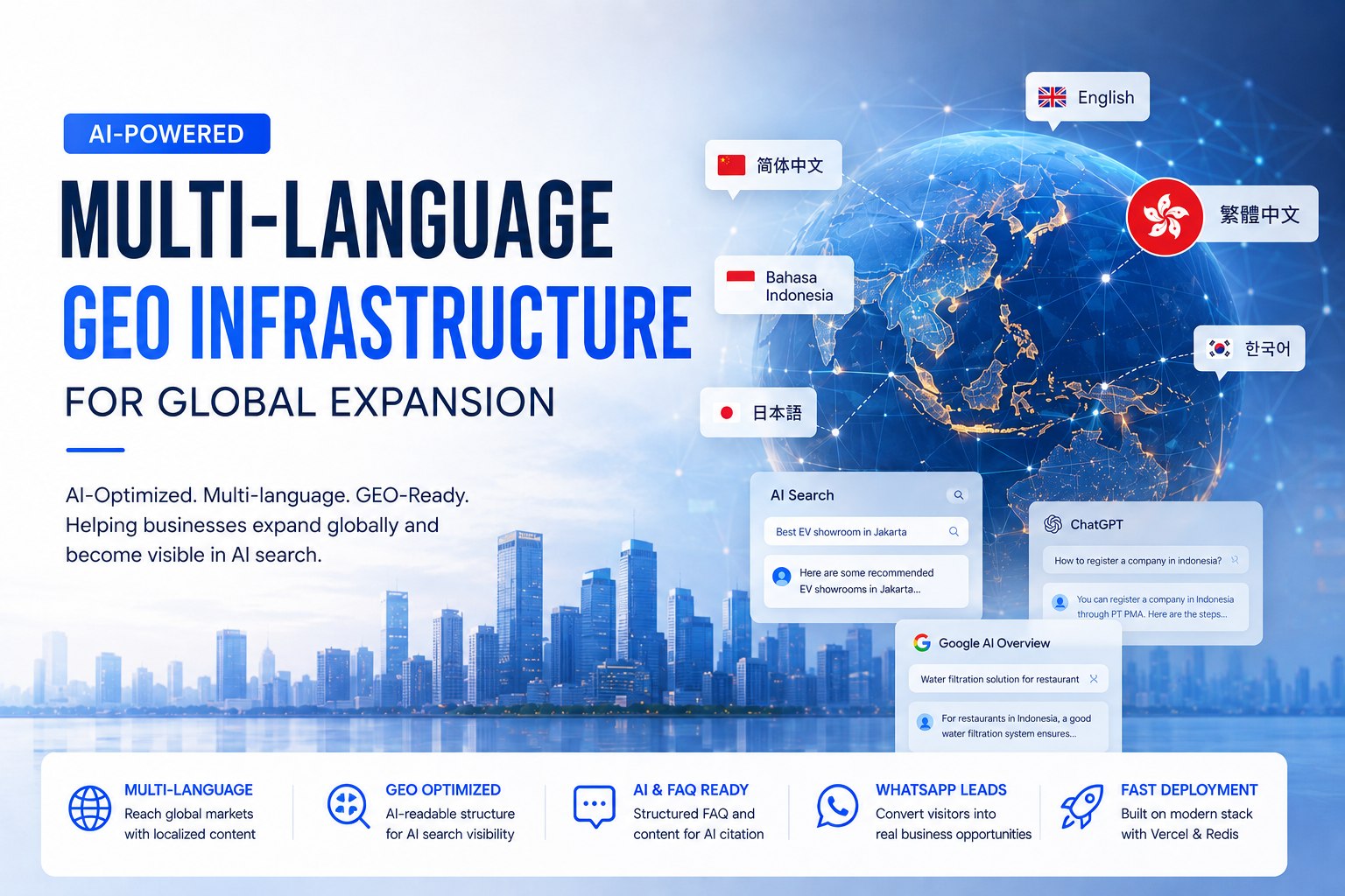 You are currently viewing AI-Powered Multi-language GEO Infrastructure untuk Ekspansi Global